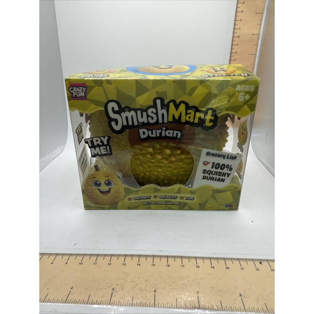 New RMS Crazy Fun SMUSH MART DURIAN Viral Squishy Toy Stress Relief Fidget